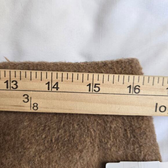 NWT Amanda + Chelsea Wool Blend Skirt Womens M Colorblock Quiet Luxury Neutrals - Picture 11 of 12